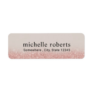 Moderne Rose Gold Glitzer Beruflich