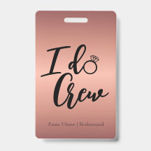 Moderne Rose Gold I Crew Bachelorette