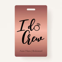 Moderne Rose Gold I Crew Bachelorette