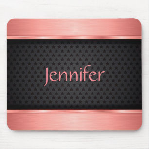 Moderne Rose Gold Metalic Mousepad