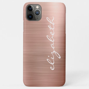 Moderne Rose Gold Metallische Personalisierte Schr Case-Mate iPhone Hülle