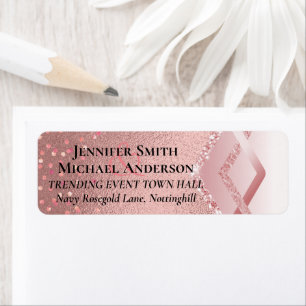 Moderne Rose Gold Trendy Budget Hochzeit