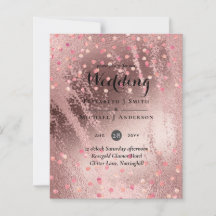 Moderne Rose Gold Trendy Budget Hochzeit
