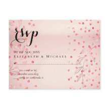 Moderne Rose Gold Trendy Budget Hochzeit