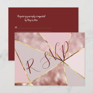 Moderne Rose Gold UAWG Postkarte
