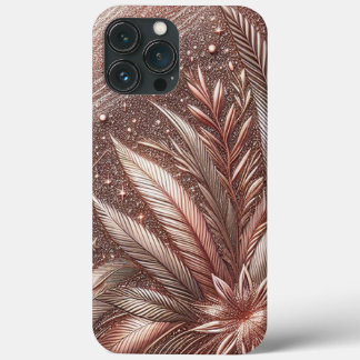Moderne Rose mit Gold und Blumen7 Case-Mate iPhone Hülle