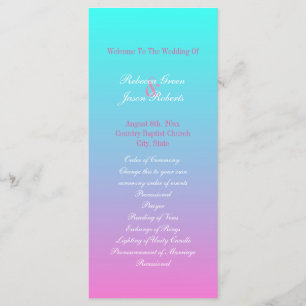 moderne rose printanier turquoise ombre programme 