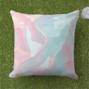Moderne Rosé-Weichmint-Gold-Luxus-Kollektion Kissen