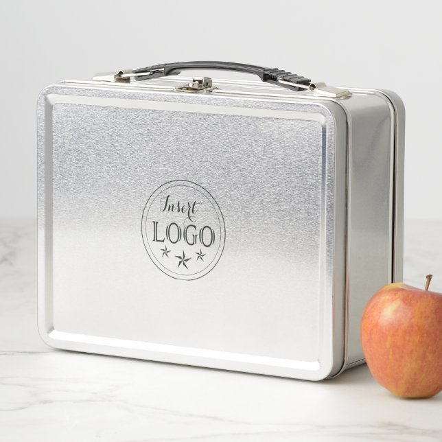 Moderne, rostfreie Lunchbox mit Ihrem Logo (Beispiel)