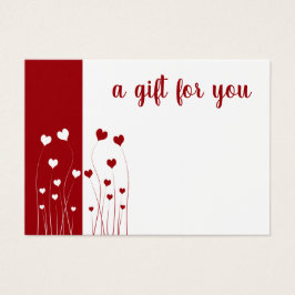 Moderne Rot-Weiße Liebe Herz Romantische Geschenkk