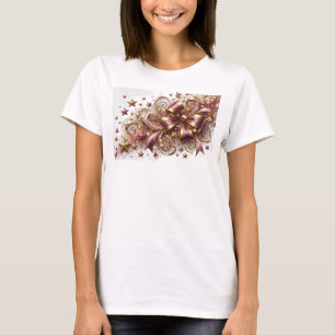 Moderne rote ABSTRACTE KUNST Künstlerisches Motiv T-Shirt