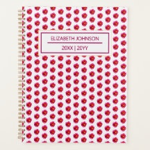 Moderne rote Dahlien-Blumenmuster-Wochen- und Tage