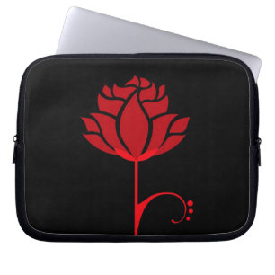 Moderne Rote Rose - Laptop-Sieb Laptopschutzhülle