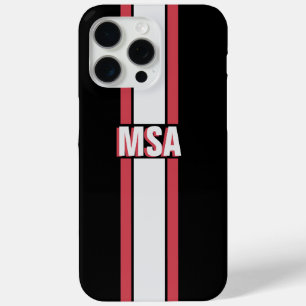 Moderne Rote Schwarze Straight Line für Individuel Case-Mate iPhone Hülle