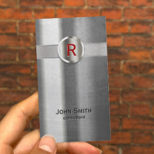 Moderne rote visitenkarte