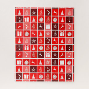 Moderne rote Weihnachts-Gitterstruktur minimalisti