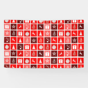 Moderne rote Weihnachts-Gitterstruktur minimalisti Banner