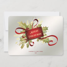 Moderne rote Weihnachtskarte