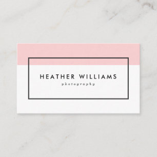 Moderne rougissent les cartes de visite roses de