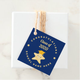 Moderne Royal Blue und Gold Abschluss Star Geschenkanhänger
