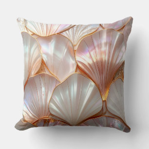 Moderne Royal Perlmutt- & Roségold-Kissenform Kissen