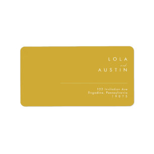 Moderne RSVP-Adressenmarken für Minimalistische Ho Adressaufkleber