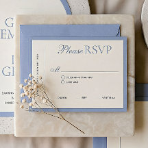 Moderne RSVP-Karte für Hochzeiten an der Grenze