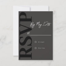 Moderne RSVP-Karte