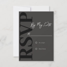 Moderne RSVP-Karte RSVP Karte