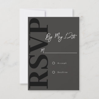 Moderne RSVP-Karte RSVP Karte