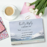 Moderne RSVP Karten für Hochzeitssommer<br><div class="desc">Moderne Bergsommer Hochzeit RSVP Karten. Sie können den Text leicht ändern.</div>