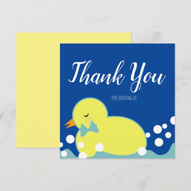 Moderne Rubber Ducks Blue Baby Duck Danke (Vorne/Hinten)