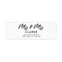 Moderne Rücksendeadresse