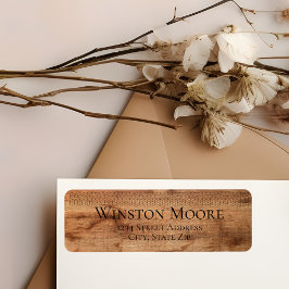 Moderne Rücksendeadresse der Holzkörner