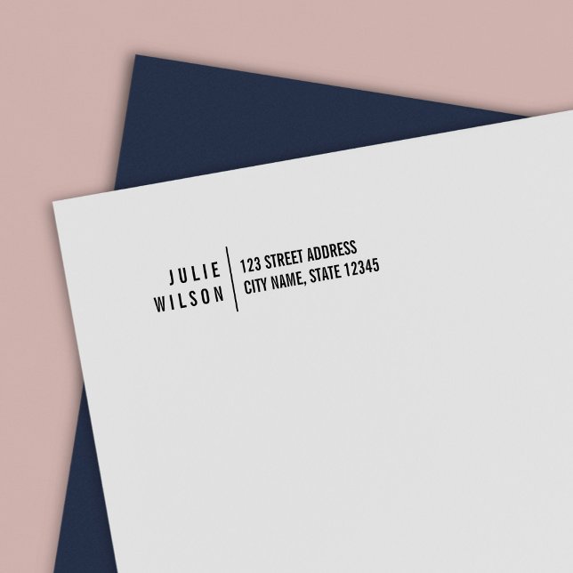 Moderne Rücksendeadresse für Fettabscheider Permastempel (Von Creator hochgeladen)