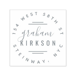 Moderne Rücksendeadresse Permastempel