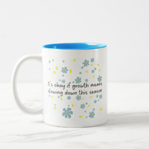 Moderne ruhige Komfort weiche ästhetische Blumen-Z Zweifarbige Tasse