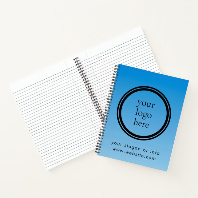 Moderne runde Geschäftswerbung Notizbuch (Innenseite)