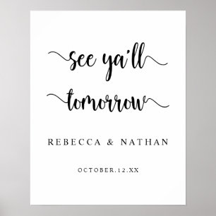 Moderne Rustik, Bis morgen Poster