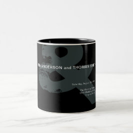 Moderne rustikale Ampere und Hochzeitsstimmung - T Zweifarbige Tasse