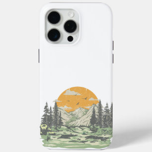 Moderne rustikale Bergwälder Case-Mate iPhone Hülle