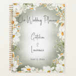 Moderne Rustikale Daisy Wedding Planer<br><div class="desc">Dieses Design zeichnet sich durch einen Rahmen von rustikalen Molen auf einem grünen Aquarell. Einfach,  klassisch,  aber einzigartig. Dieser Planer ist Teil der Modern Rustic Daisy Frame Green Wedding Suite,  die von der einfachen Bauernhof Press erstellt wurde.</div>