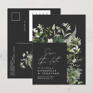 Moderne rustikale Eukalyptus botanisch elegante sc Ankündigungspostkarte
