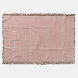 Moderne rustikale Fensterscheibe Kariert Linen Pin Decke