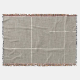 Moderne rustikale Fensterscheibe Karierte Linen Gr Decke