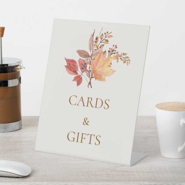 Moderne Rustikale Herbst-Boho-Blumenhochzeit Sockelschild (In SItu)