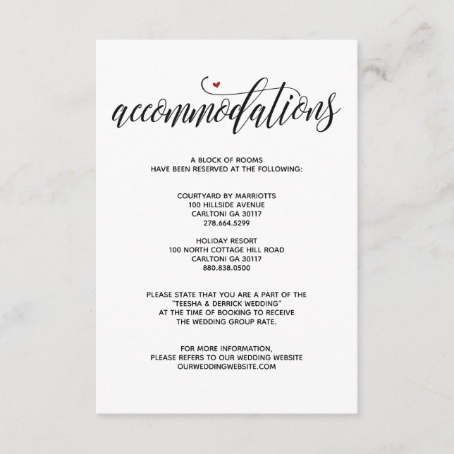 Moderne rustikale Hochzeitsanpassungskarte Begleitkarte (Vorderseite)