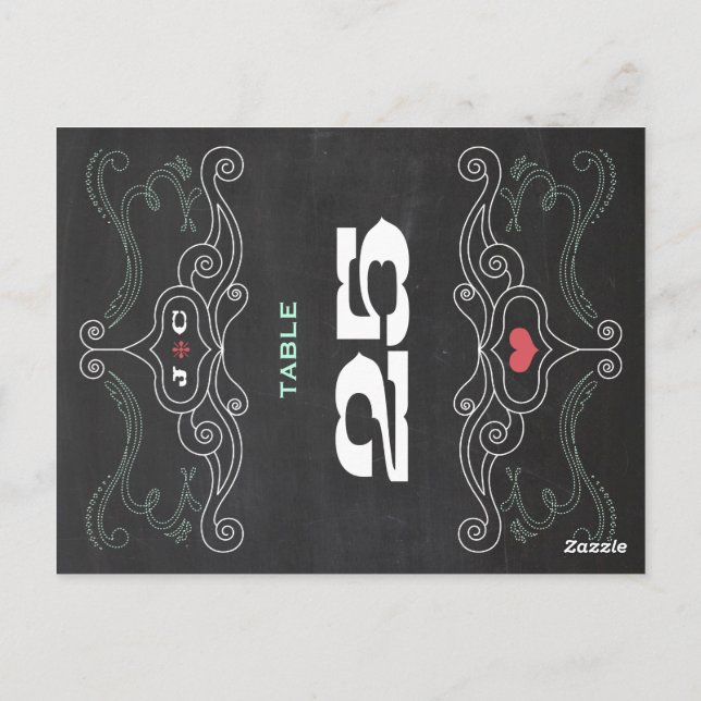 Moderne rustikale Hochzeitsstiftung Postkarte (Rückseite)