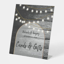 Moderne Rustikale Holzleuchten Hochzeitskarten & G