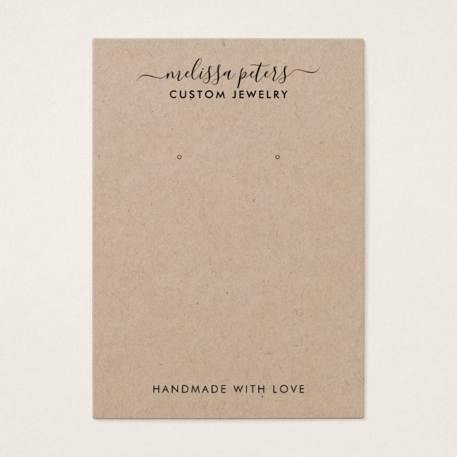 Moderne Rustikale Kraft Schmuckkollektion (Vorderseite)